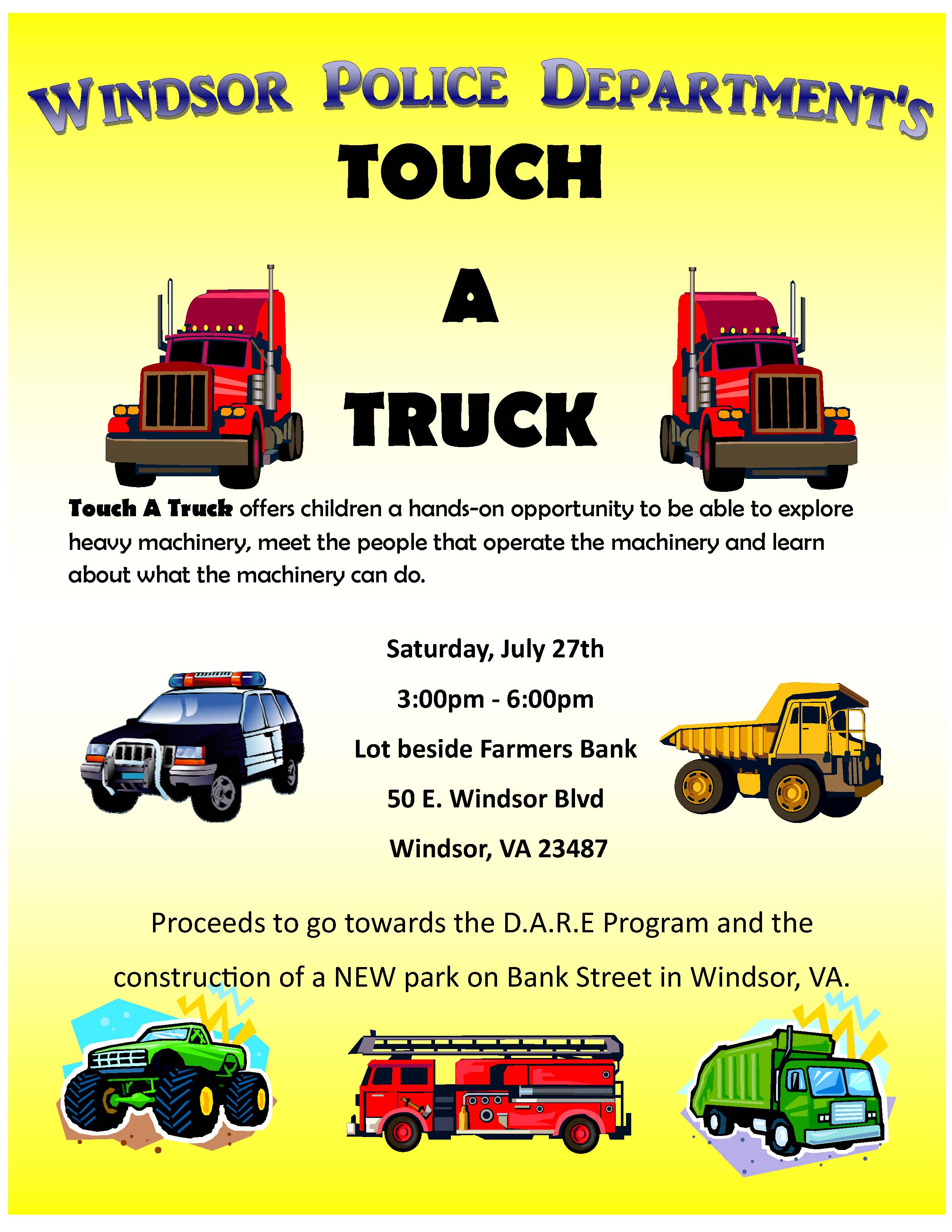 Touch a Truck Flyer